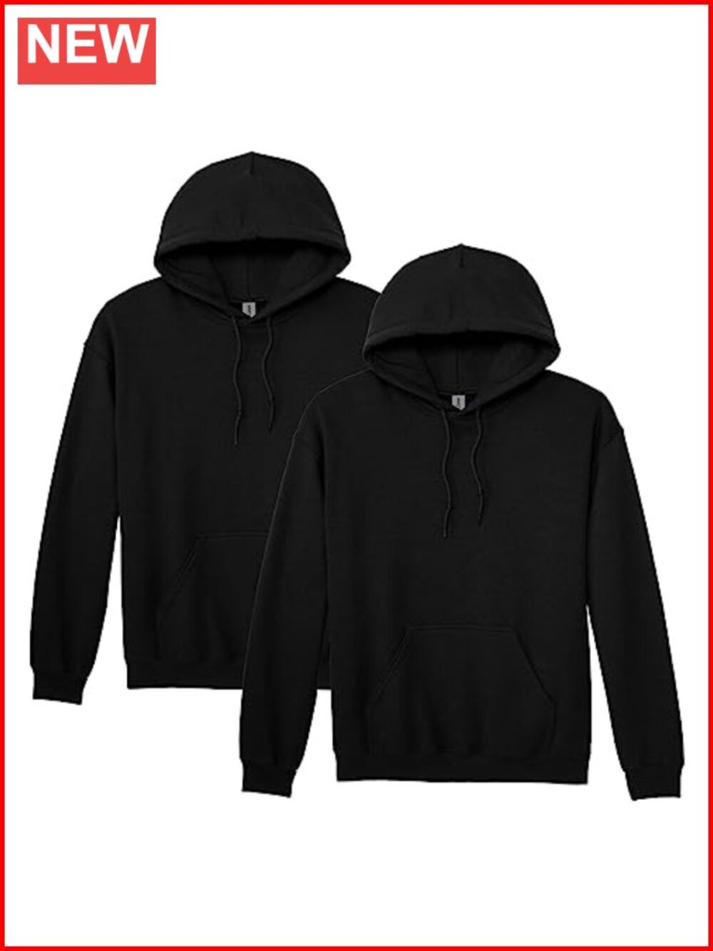 Fleece Hoodie Sweatshirt Pullover Classic Fit Long Sleeve Double-Lined Hood